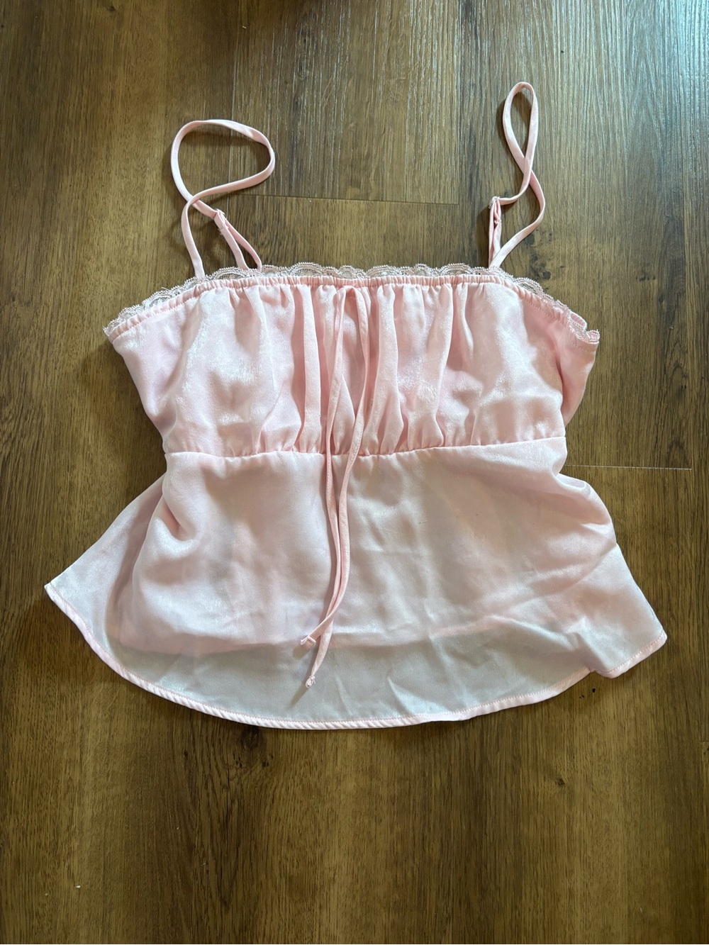 Pink Crop Top Blouse Size L